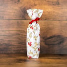 Handmade Christmas Bottle Gift Bag, Bottle Bag-Christmas Santas-CHBB14