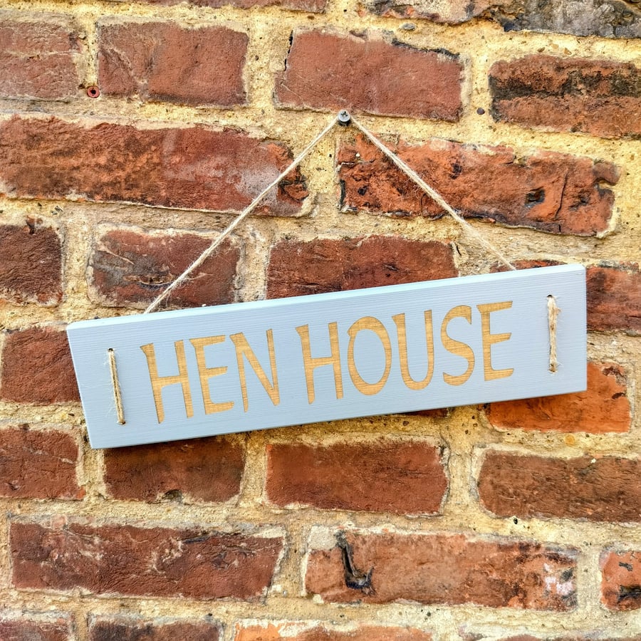 Image of Hen House Wooden Sign