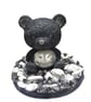 Guardian Bear Sculpture Snowflake Obsidian & White Howlite