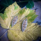 Gold-Coloured Upcycled Tin Earrings