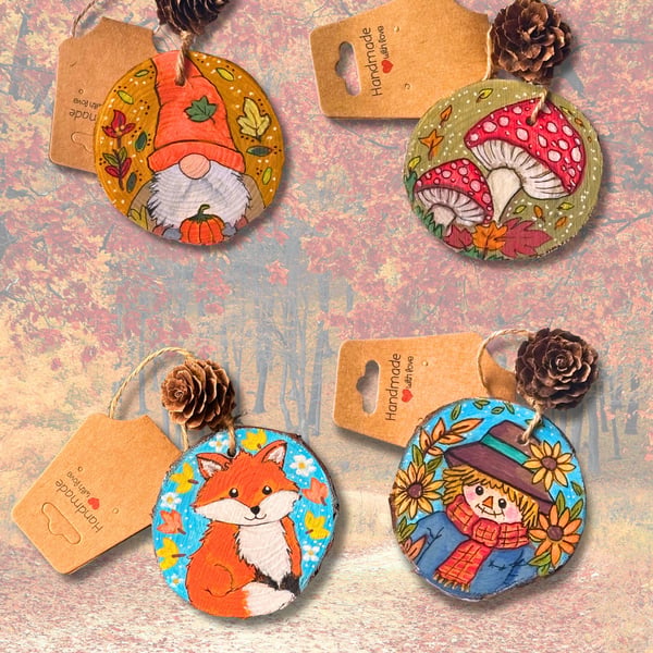 Autumn Theme Hand Painted Decorations