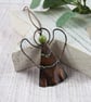 Angel, Copper Hanging Decoration with Jade Gemstone