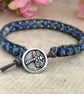Sodalite and leather bracelet with dragonfly button - Image 5
