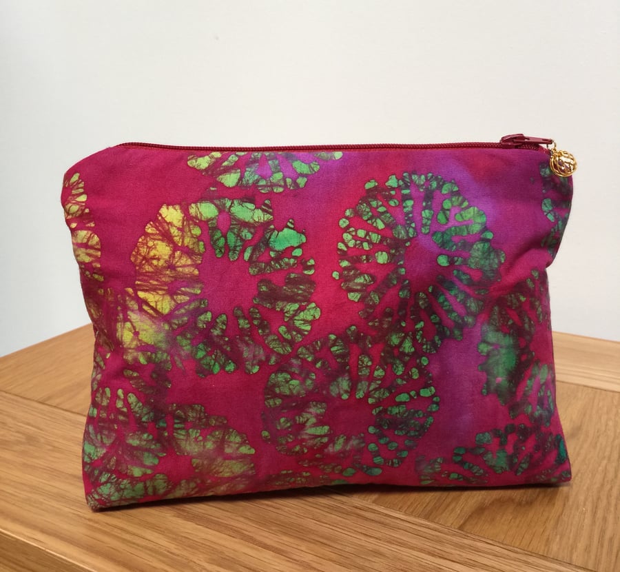 Cosmetic Bag - Batik Print