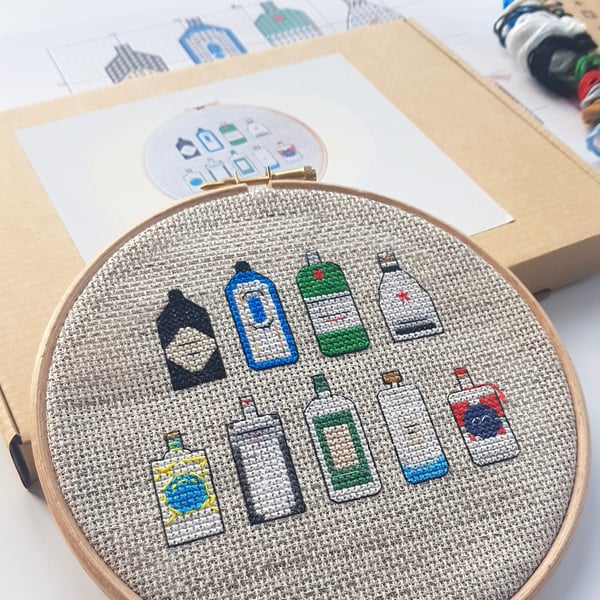 Gins Cross Stitch Kit