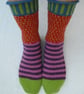Socks 4ply Knitting. Funky Stripe Sock Knitting Pattern PDF  PDF Pattern - Image 1