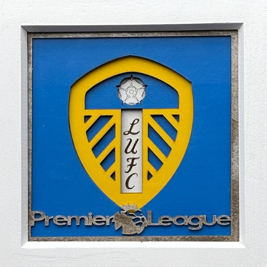 Leeds United Collage framed Wall Art