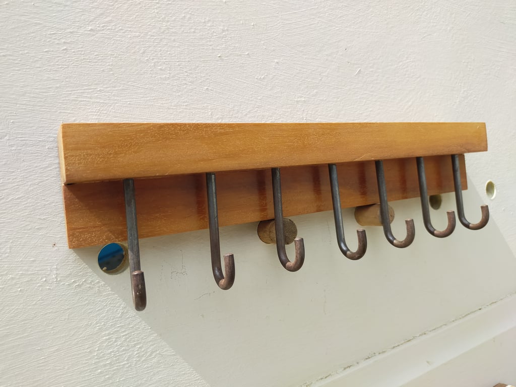Brutalist Industrial Hooks for Keys or Utensils