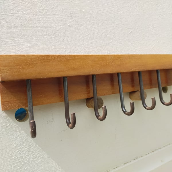 Brutalist Industrial Hooks for Keys or Utensils