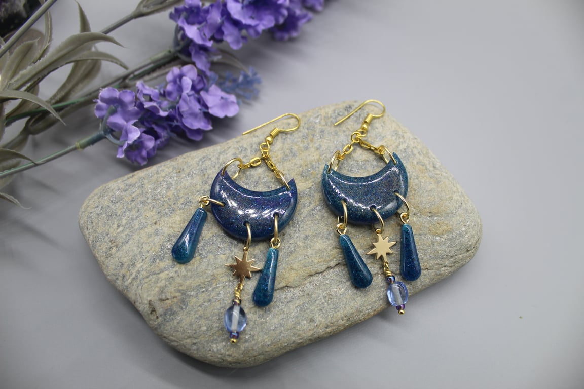 Crescent Moon Earrings, Moon Earrings, Crescent Moon, Earrings for Her