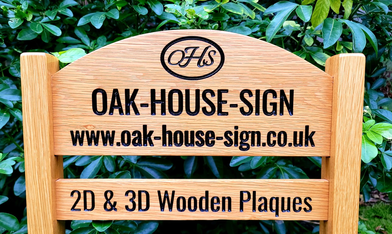 oak house sign