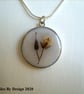 Real Flower Bud Pendant With Sterling Silver Chain - Image 3