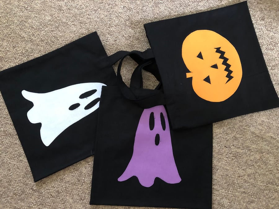 Trick or Treat Mini Tote Bags