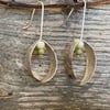 Sterling silver mistletoe earrings
