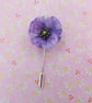 PURPLE POPPY PIN Memorial War Animals Remembrance Lapel Flower Pin HAND PAINTED - Image 3