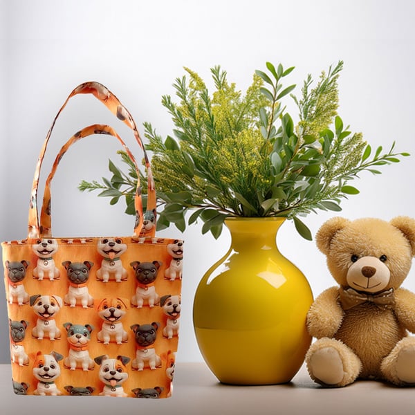 3D Cute Dog Design Tote Bag-Children-Baby Shower bag-Handmade-Bag-CTB083