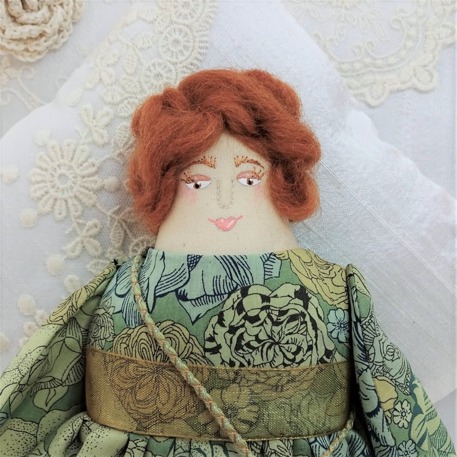 Morag, A Handmade Folk Art Rag Doll