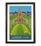 Guildford Cathedral travel poster print by Susie West