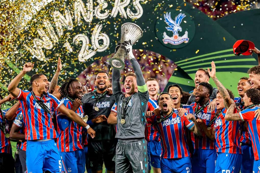 Crystal Palace FC UEFA Conference League Cup Winners 2026 Photograph Print