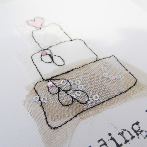  wedding day card personalised  