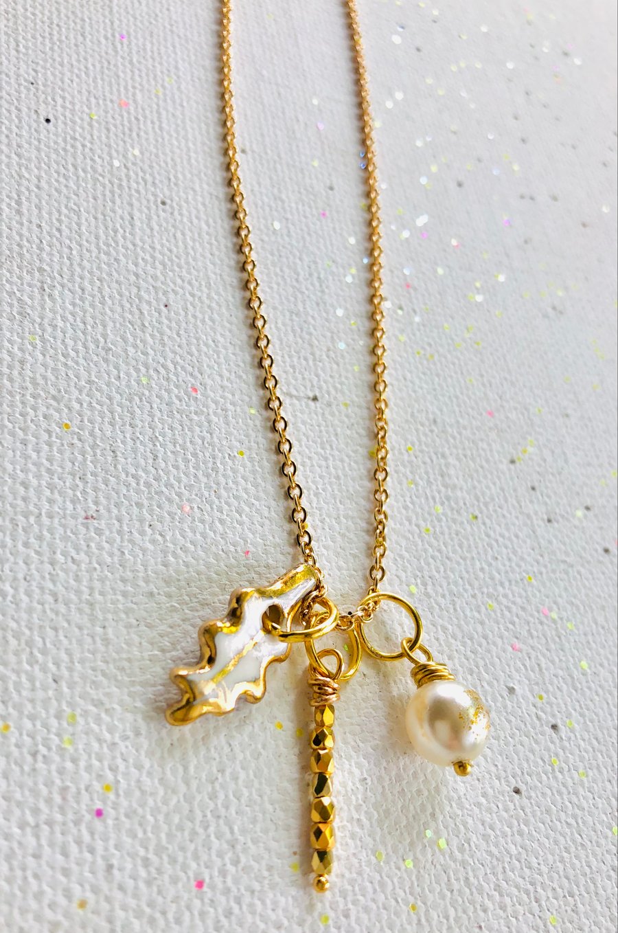 Collection of porcelain mini pendants