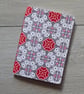 Handmade A6 notebook with geometric pink pattern - Image 5