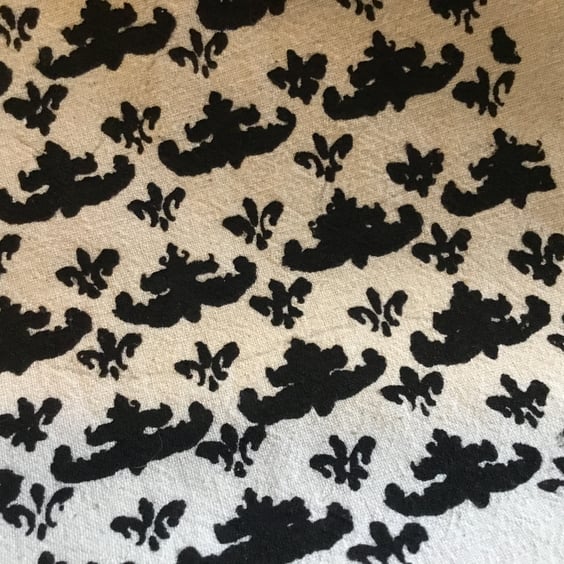 Tote bag. Fleur de lys. Reusable tote bag. Perfectly imperfect 