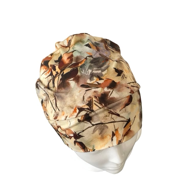 Autumn Spring Bamboo Beanie Cap, Soft Bamboo Jersey Snug Sleep Beanie Hat 