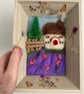Needle felted picture in frame - Image 3