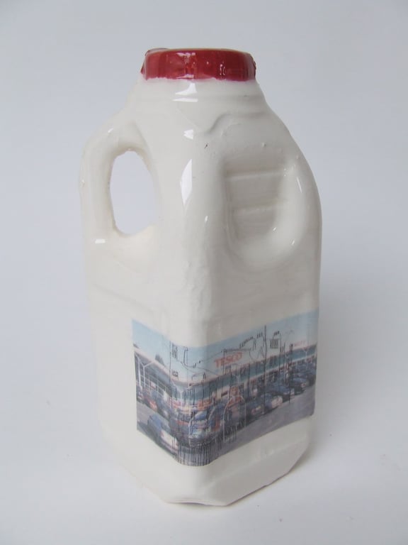 The Milk Bottle- Found on the Beach