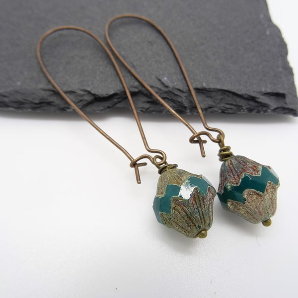 Czech Glass Bead Earrings