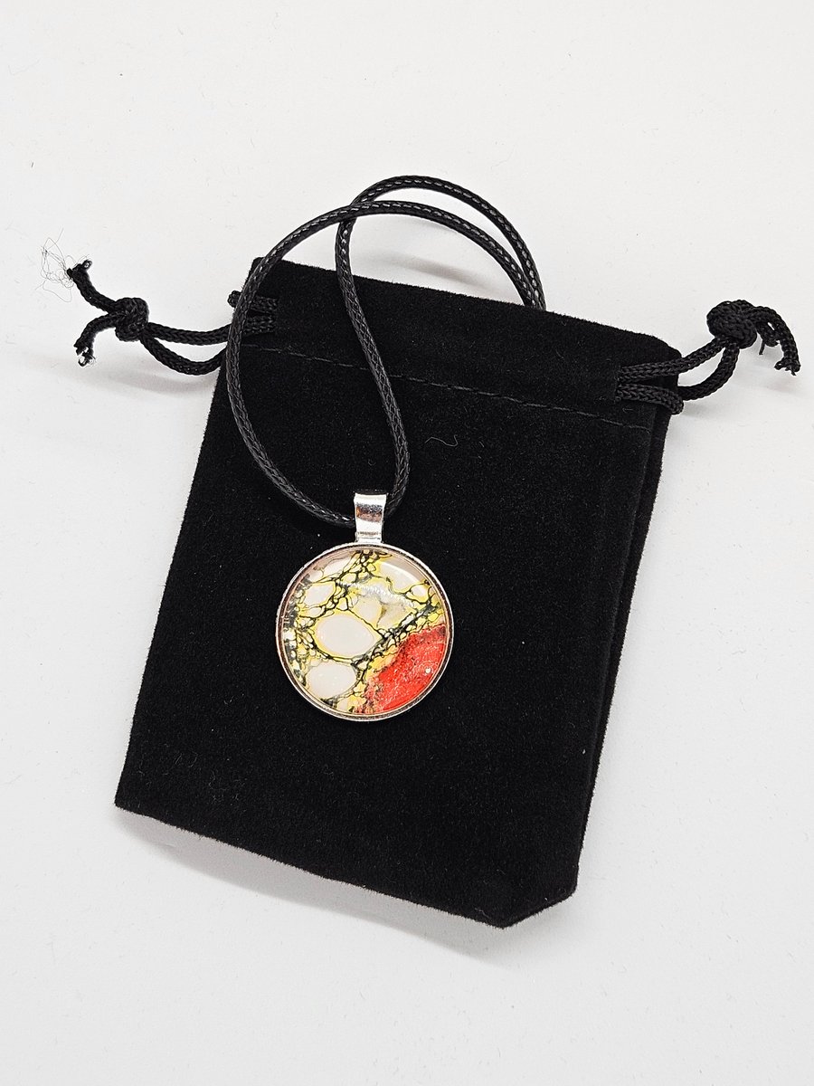 Handmade Fluid Art Pendant