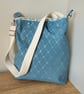 Denim cross body, shoulder bag. - Image 1