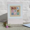 Little Heart Patchwork, sweet little hand-stitched card for someone you love