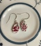 Handmade Ceramic Earrings One of a Kind Sterling Silver Eco Friendly Gifts - Image 7
