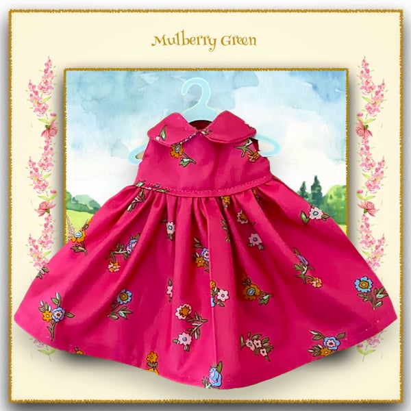 Liberty Print Raspberry Pink Dress