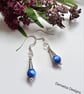 Designer Dainty Blue Kyanite Sterling Silver Earrings  - Image 3