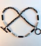 Picasso Jasper Necklace, Blue Chalcedony, Larvikite & Pyrite - Handmade In Devon - Image 10