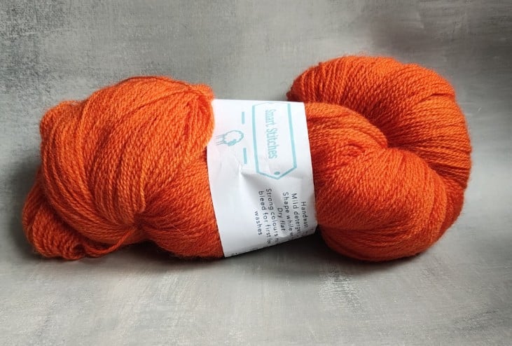 Pumpkin BFL British Wool Lace Weight