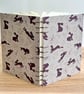 Hand Bound A5 Coptic Stitch Journal with Hares