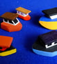 5 little wooden fishing boats for children to play with using imaginative fun 