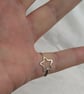 Sterling SILVER open Star ring, Handmade Urban Jewellery