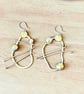 Earrings, Stunning Sterling Silver & Brass, Viking, Nordic, Abstract, Gift Boxed