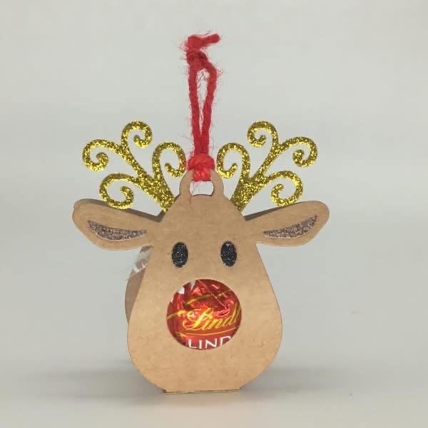 Reindeer chocolate hanging decorations 