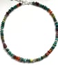Silver and gemstone bead necklace bright summer accessory  - Image 6