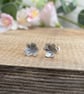 NEW Silver Blossom Stud Earrings