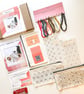 Sashiko Embroidered Pouch Kit, Learn 3 Sashiko Designs, Stick & Stitch Pattern - Image 2