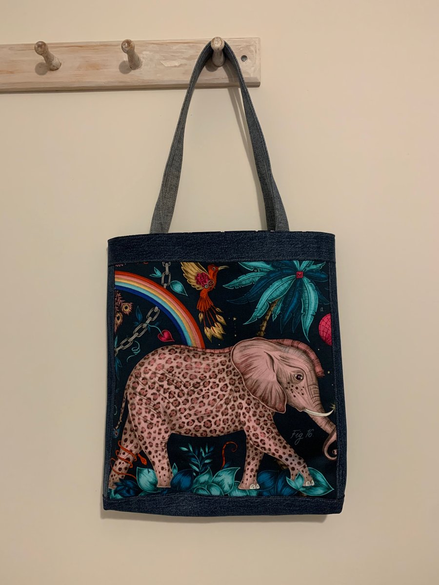 Elephant tote bag - Emma Shipley Zambezi - Folksy