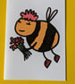 Happy bee birthday card - Image 1