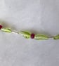 Peridot and Ruby Necklace with Sterling and Fine Silver  - Image 8